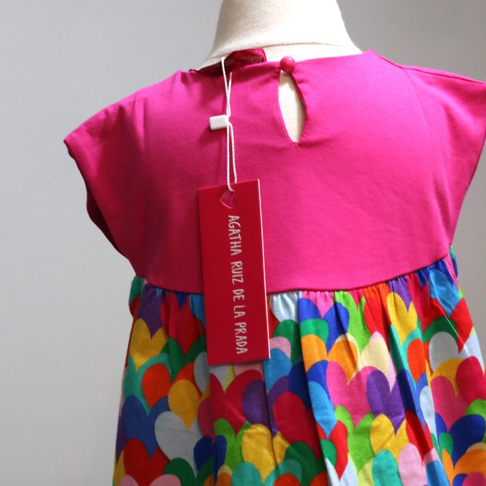 Agatha Ruiz De La Prada multi heartful dress NWT - Picture 4 of 5
